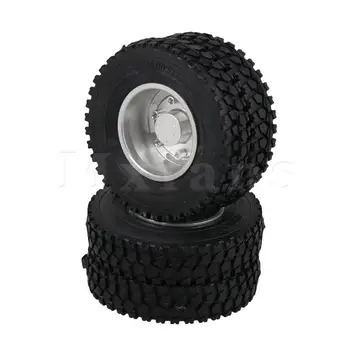 

Mxfans RC1:14 4pcs 86mm Wave Line Tyres and 2pcs Rear Wheel Rim for TAMIYA Part