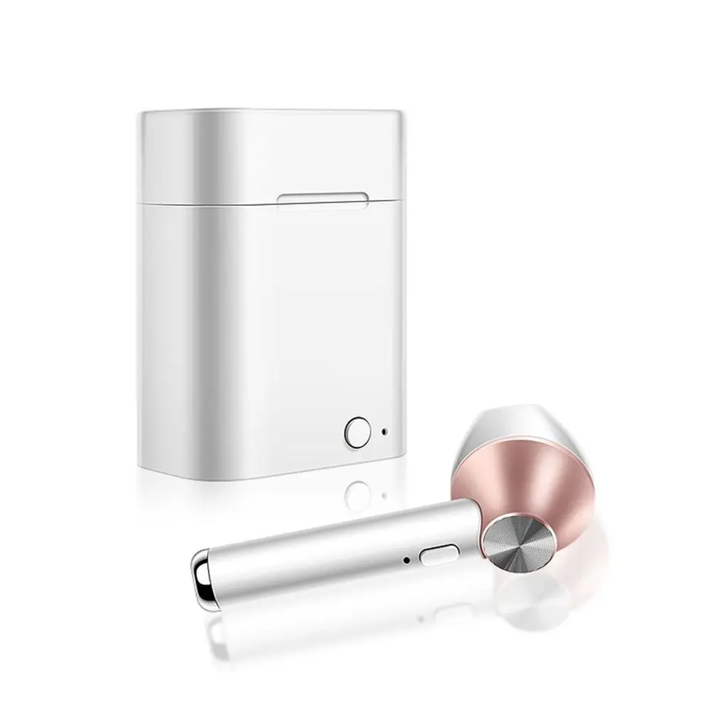 Bluetooth 4,2 Беспроводные наушники с микрофоном Музыка сенсорный водонепроницаемый гарнитура Handfree динамические одиночные наушники Наушники управление горячей - Цвет: Розовый