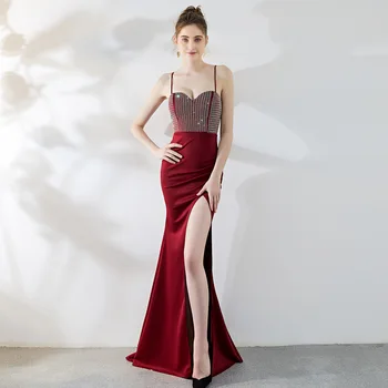 

Summer Hot Elegant Sexy Diamond Dress Women Formal Strapless Backless Casual Female Long Evening Party Dress Plus Size Clothes