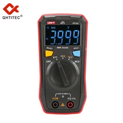 QHTITEC UT123 Digital Multimeter  NCV 4000 Counts AC DC Tester Multimeter  HD Screen Ammeter Auto Range  LCD Display Multimetro