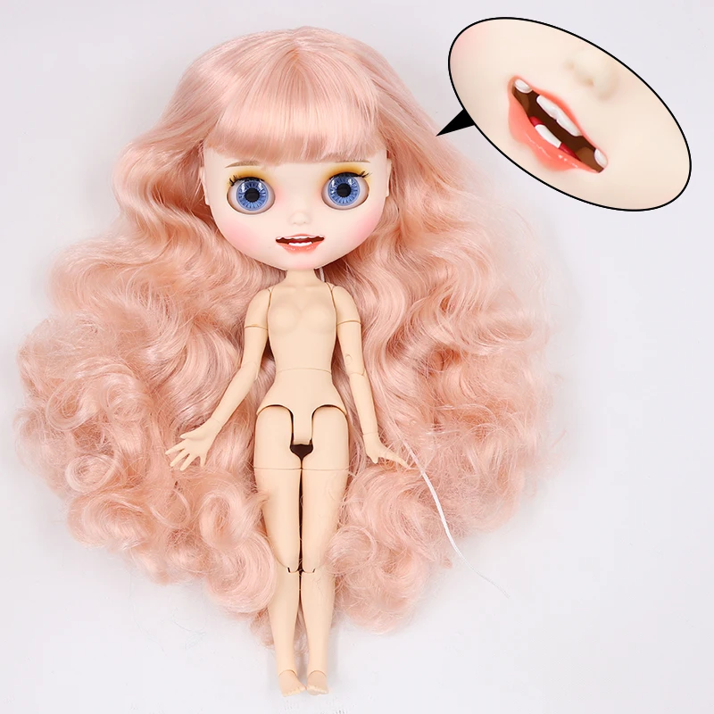 ICY factory шарнирная кукла blyth toy joint body белая кожа пользовательская кукла матовое лицо 30 см голая кукла детский подарок - Цвет: G