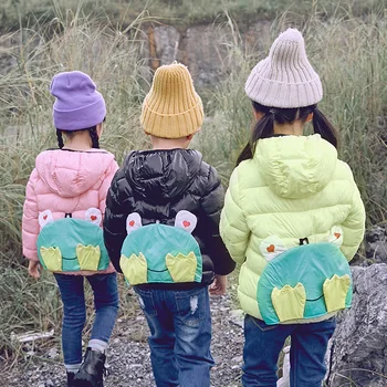 

Children Jacket Outerwear Boy Girl Autumn Warm Cotton Hooded Coat Toddler Girl Parka Kids Winter Jacket 2-7 Years Dropshipping