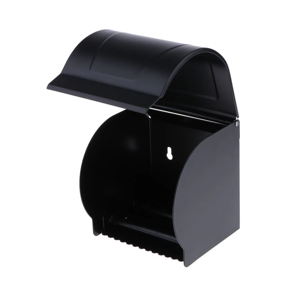 Metal Wall Mounted Tissue Storage Box Bath Toilet Tissue Holder Bathroom Shelf Toilet Accessories