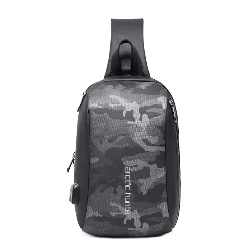 

New Men's Chest Bag, Single Shoulder Messenger Bag, Large Capacity Multifunctional Small Backpack, Fashionable Men's Bag