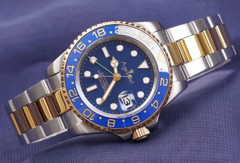 Классические мужские механические часы GMT с керамической рамкой новинка