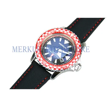 

MERKUR vintage Diver Watch Sapphire Rally Bezel Glass C3 Super luminous Shark master Japan movement 200M WR Military Sport