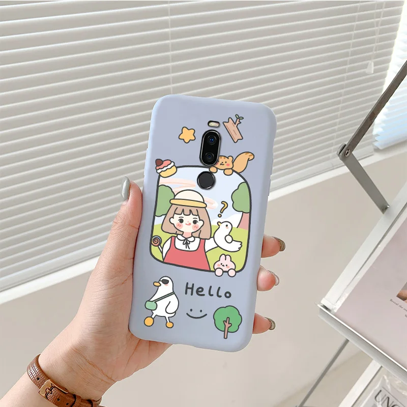 Cute Animal Pattern Phone Cover For Meizu X8 Case Cartoon Soft Silicone Painted Shell Shockproof Protection Bags 