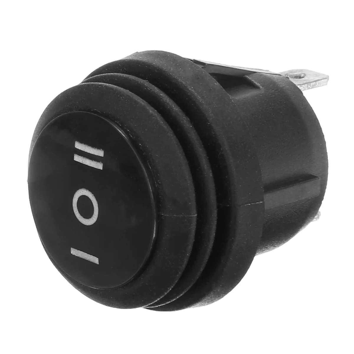 Universal 5pcs On/Off/On Three Position Round Rocker Switch SPDT Car Boat Waterproof 10A/125V 6A/250V Accessories