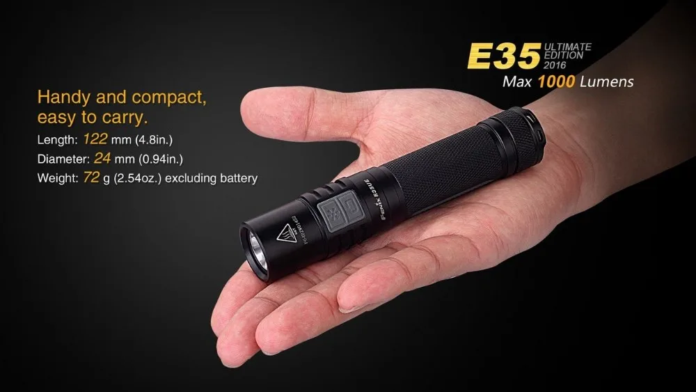 Fenix E35 Ultimate Edition(E35UE) 1000 Lumen CREE XM-L2 U2 LED Flashlight