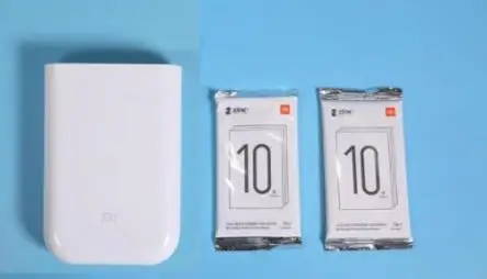 add 20 paper xiaomi Mijia принтер 300 точек/дюйм портативный фото мини карманный DIY обмен 500 мАч фотопринтер сотрудничество с Mijia smart - Цвет: add 20 paper