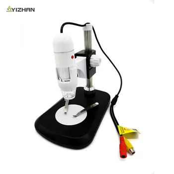 

USB Microscope Portable Digital Photo Video Microscopes 400X HD 8*LED Optical Loupes Magnifier Sensor With Stand