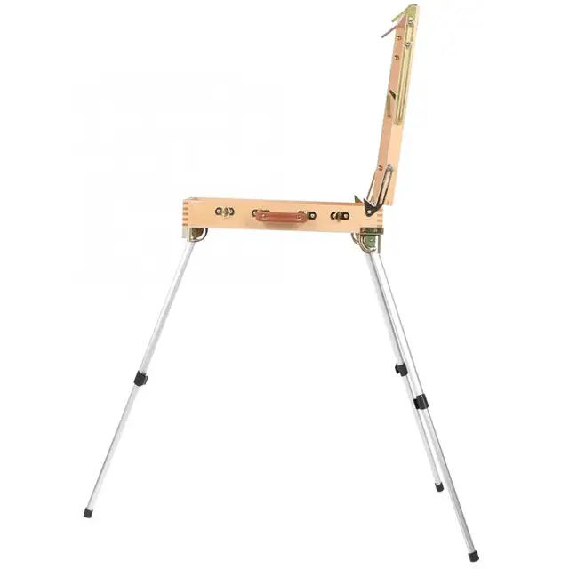 AOOKMIYA Wooden Easel Portable Folding Table Easel for Drawing Oil Pai