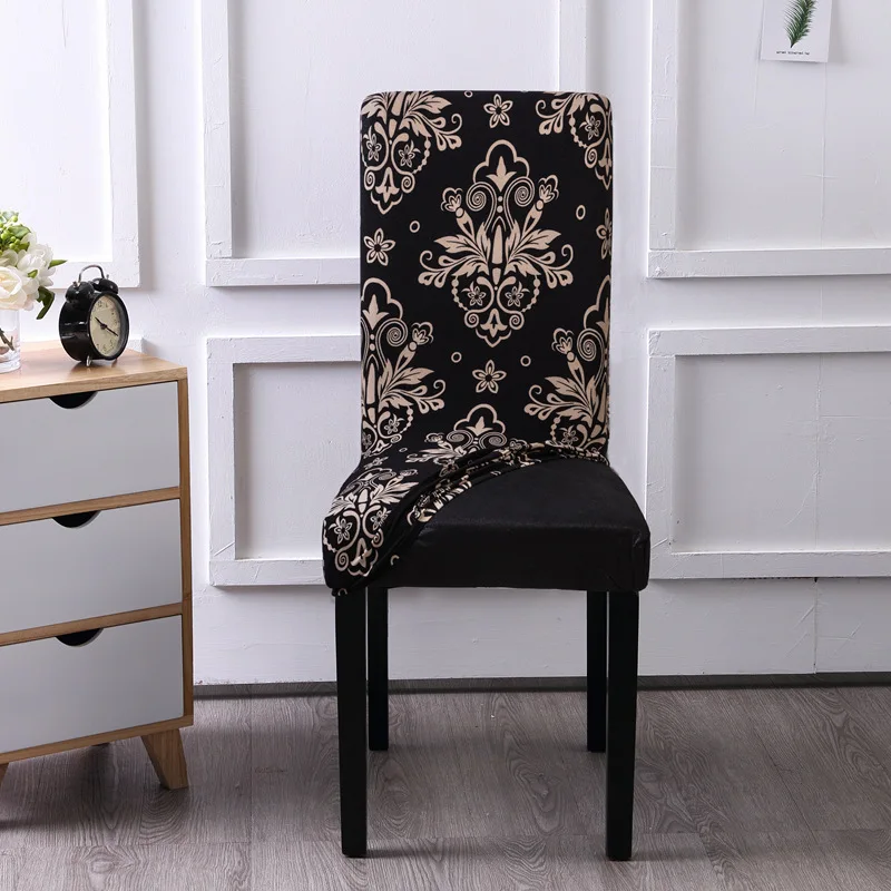 Цветочный принт эластичный чехол для кресла для дома Декор обеденный спандекс декоративное покрытие офисные банкетные чехлы для стульев съемные