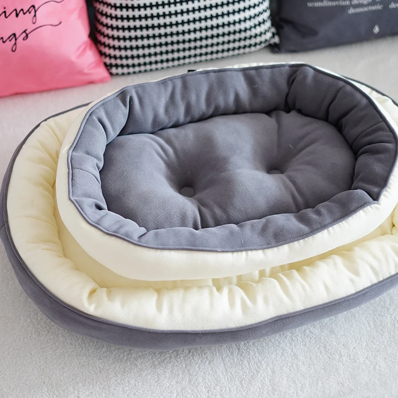 Двусторонняя утолщенная Мягкая комфортная мягкая подушка для собак на осень и зиму