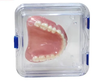 

10X Square Safe Transport Membrane Case Films Denture Storage Box Dental Tooth Film Jewelry Fragile Chip Shockproof 10X10X4CM