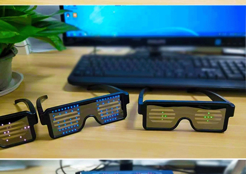 6 режимов быстрая вспышка USB Led вечерние USB зарядка светящиеся очки светящиеся солнцезащитные очки рождественское освещение концертов игрушки Рождественские украшения