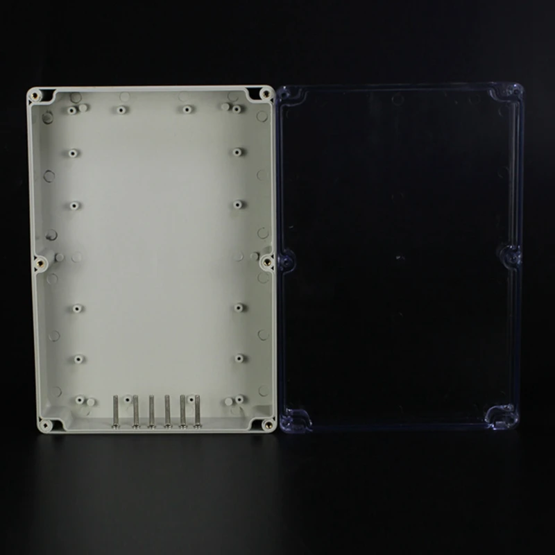 263x182x60 мм ABS IP65 водонепроницаемая Пластиковая распределительная коробка для проводов прозрачный распределительный футляр для проекта Корпус Электронный Прозрачный