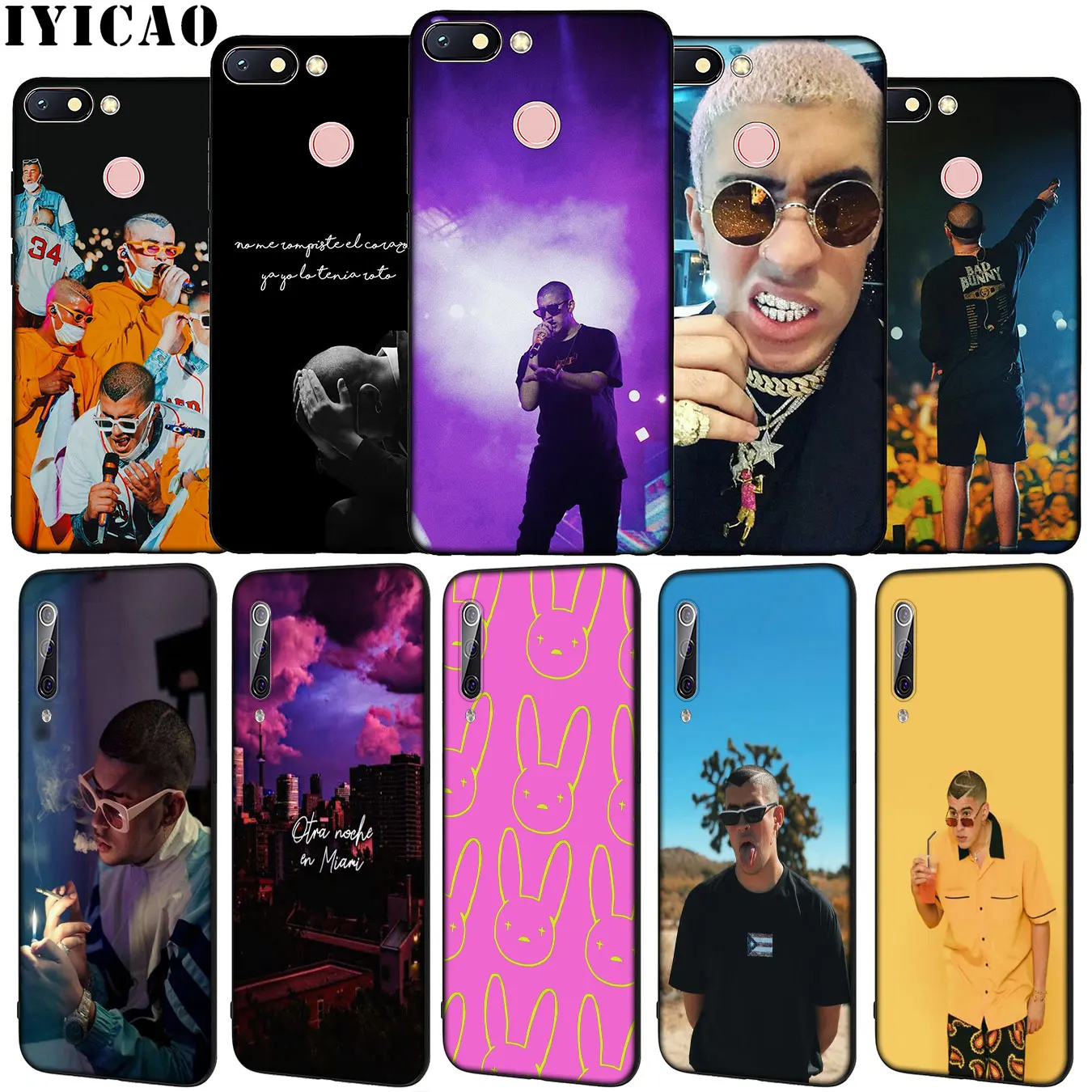 IYICAO Bad Bunny Rap pop singer Soft Silicone Phone Case for Xiaomi Redmi Note 8 8T 8A 7 7A 6 6A 5 5A GO S2 K30 K20 Pro Cover | Мобильные
