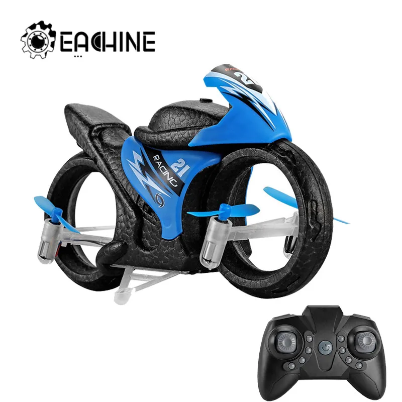 Eachine E021 2-en-1 terre/Air Mode volant haute vitesse moto une clé commutateur cascadeur 2.4G RC Drone Intelligent enfant jouet quadrirotor