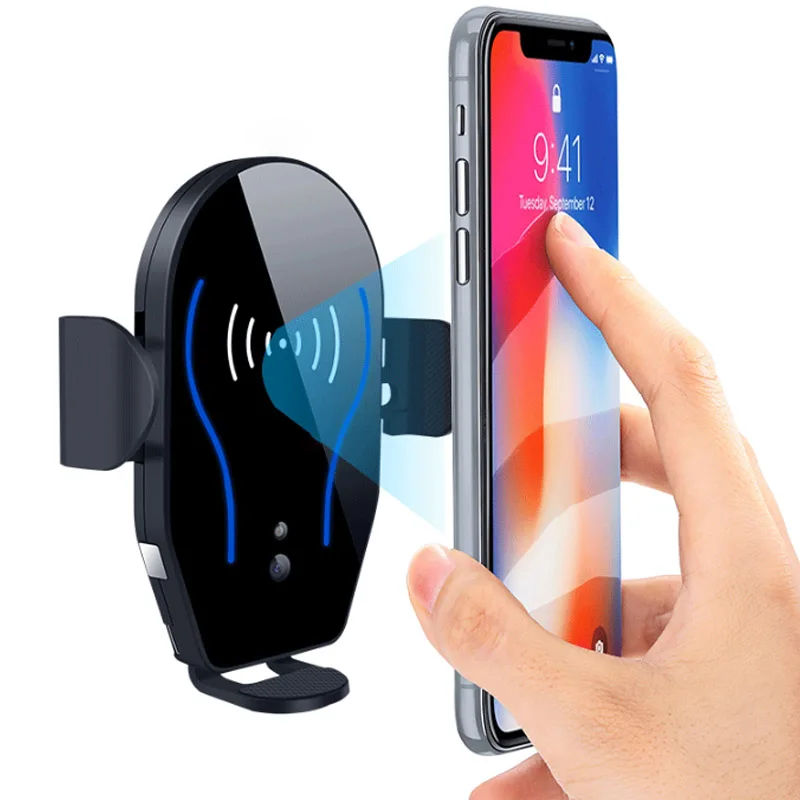 

Car Air Vent Automatic Clamping Clip Phone Holder Wireless Charging Mount Bracket Charger for Smartphone OUJ99
