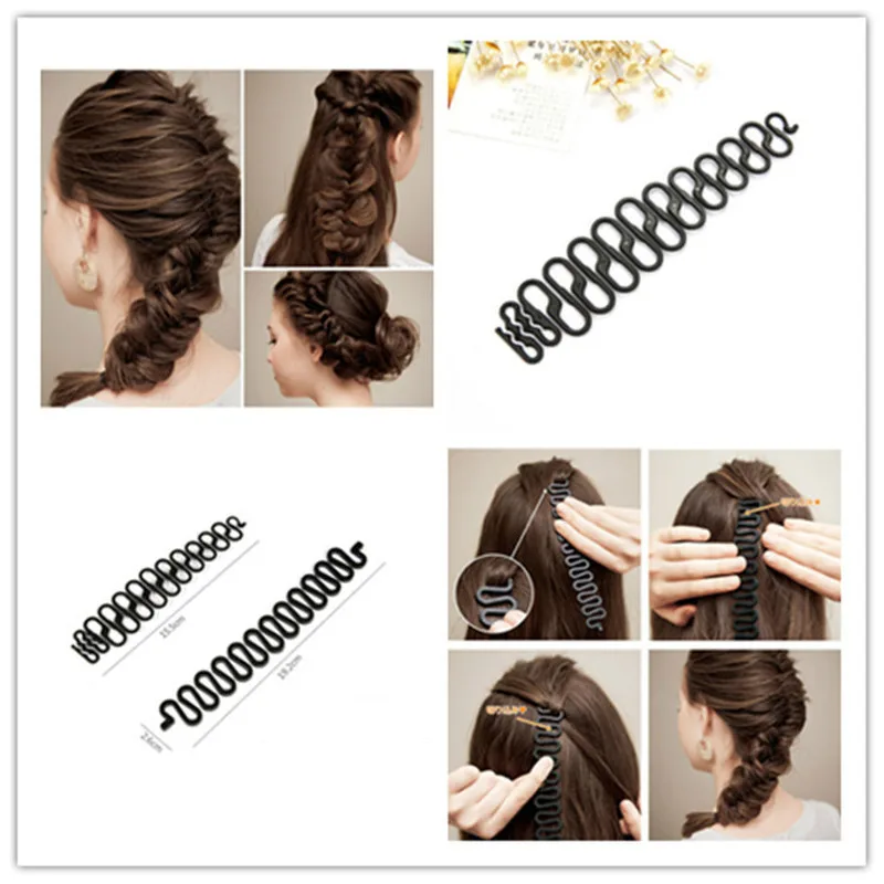 Korean New Hair French Braid Clip Magic Styling Stick Diy Bun Maker