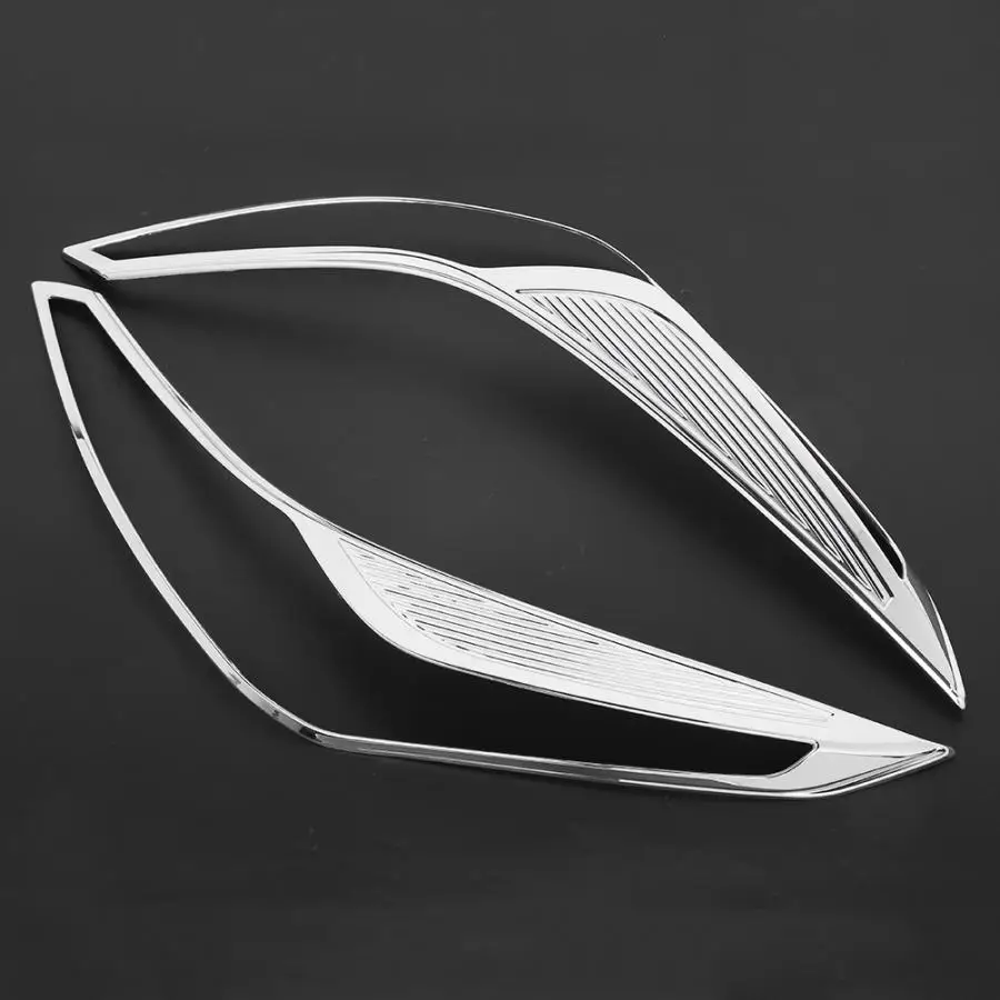 2 шт. накладка на фары декоративная рамка подходит для Toyota Prius хэтчбек- хромированная отделка