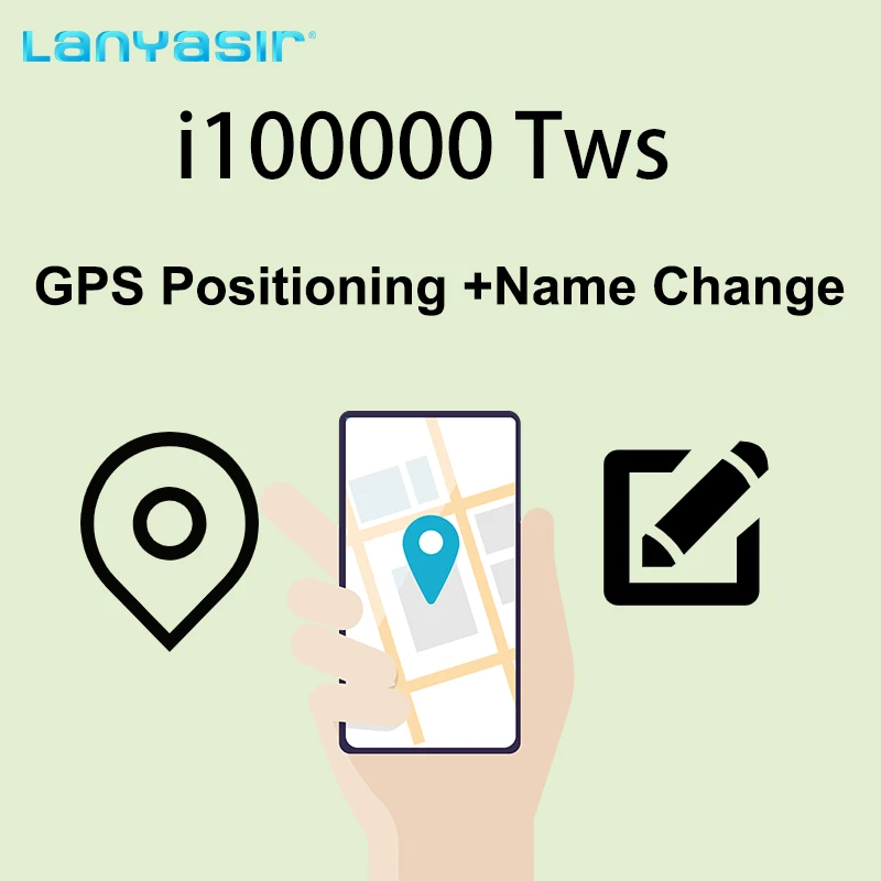 Lanyasir новые i100000 TWS 1:1 Супер копия беспроводные Bluetooth наушники pk w1 h1 1536u чип i500 i10000