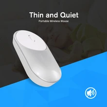 2,4 г оптическая мышь Бесшумная мышь беспроводная мышь портативная тонкая беспроводная с приемником type-C для ПК/ноутбука/MacBook серебристого цвета