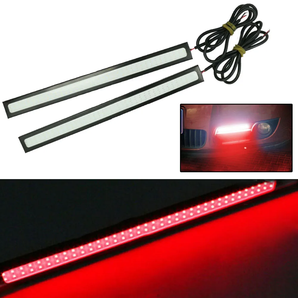 Автомобильный набор светодиодный осветителя красное Водонепроницаемый 12V LED DRL Вождения аксессуары световой