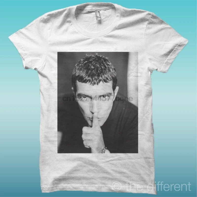 CAMISETA ANTONIO BANDERAS SILENCIO BLANCO LA HAPPINESS ES HAN MY NUEVO (1) |