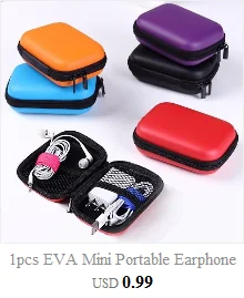 1pcs EVA Mini Portable Earphone bag Coin Purse Headphone USB Cable Case Storage Box Wallet Carrying Pouch Bag Earphone Accessory