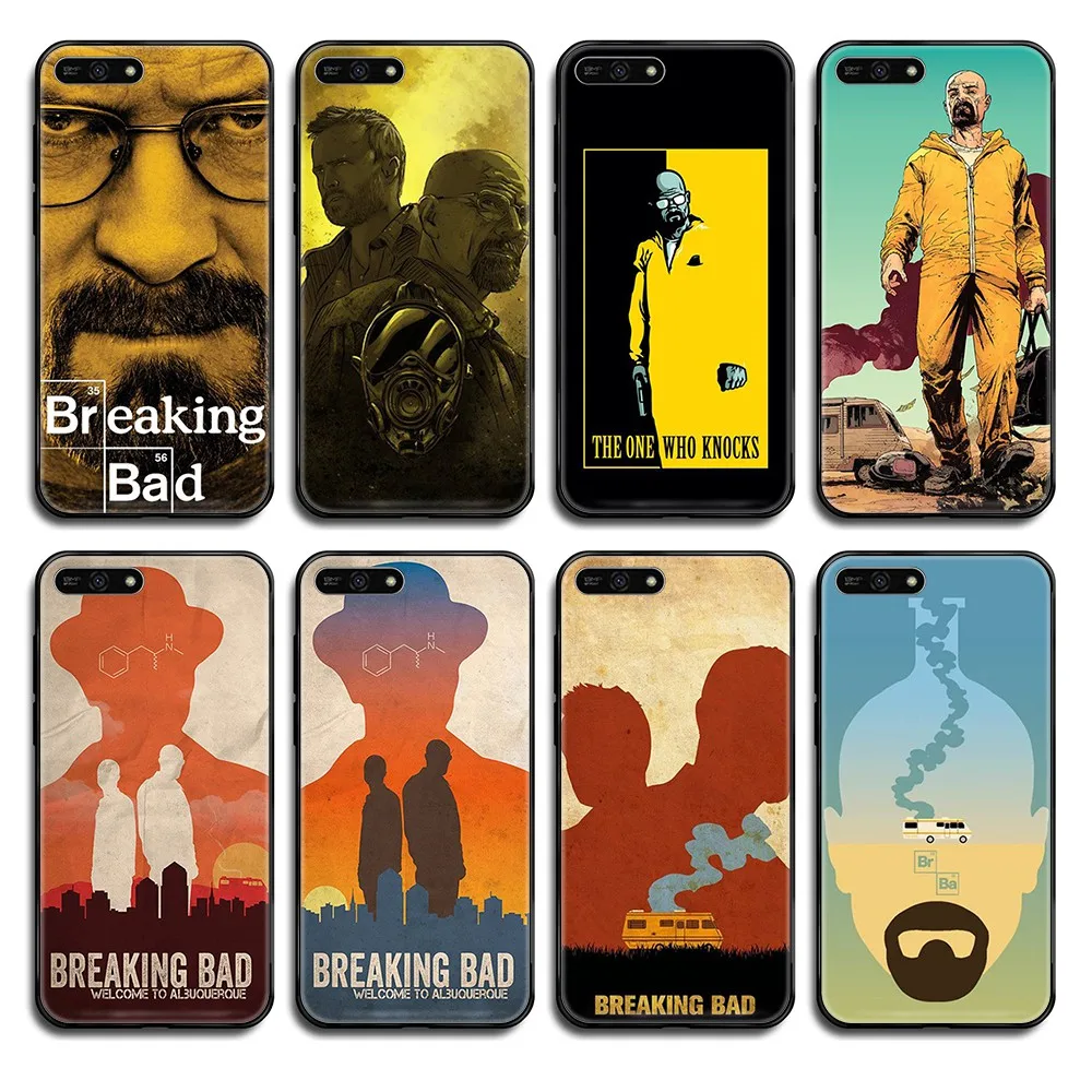 Breaking Bad Chemistry Walter 3D funda Etui черный чехол для телефона корпус Huawei Honor Mate 5 6 7 8 9 10 20 30 A C X