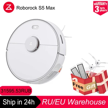

New Roborock S5 Max Robot Vacuum Cleaner Home accessories Wifi APP Control Automatic Sweep Dust Smart Planned Washing Mopping