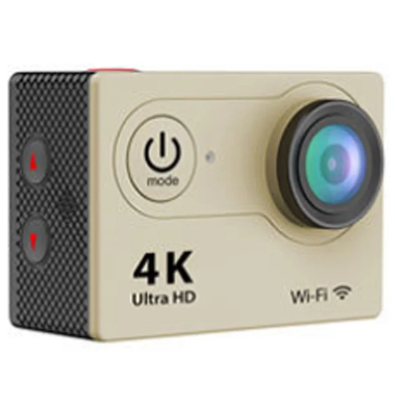 H9 Спортивная камера 4K Водонепроницаемая HD широкоугольная наружная воздушная водительская запись - Цвет: Gold