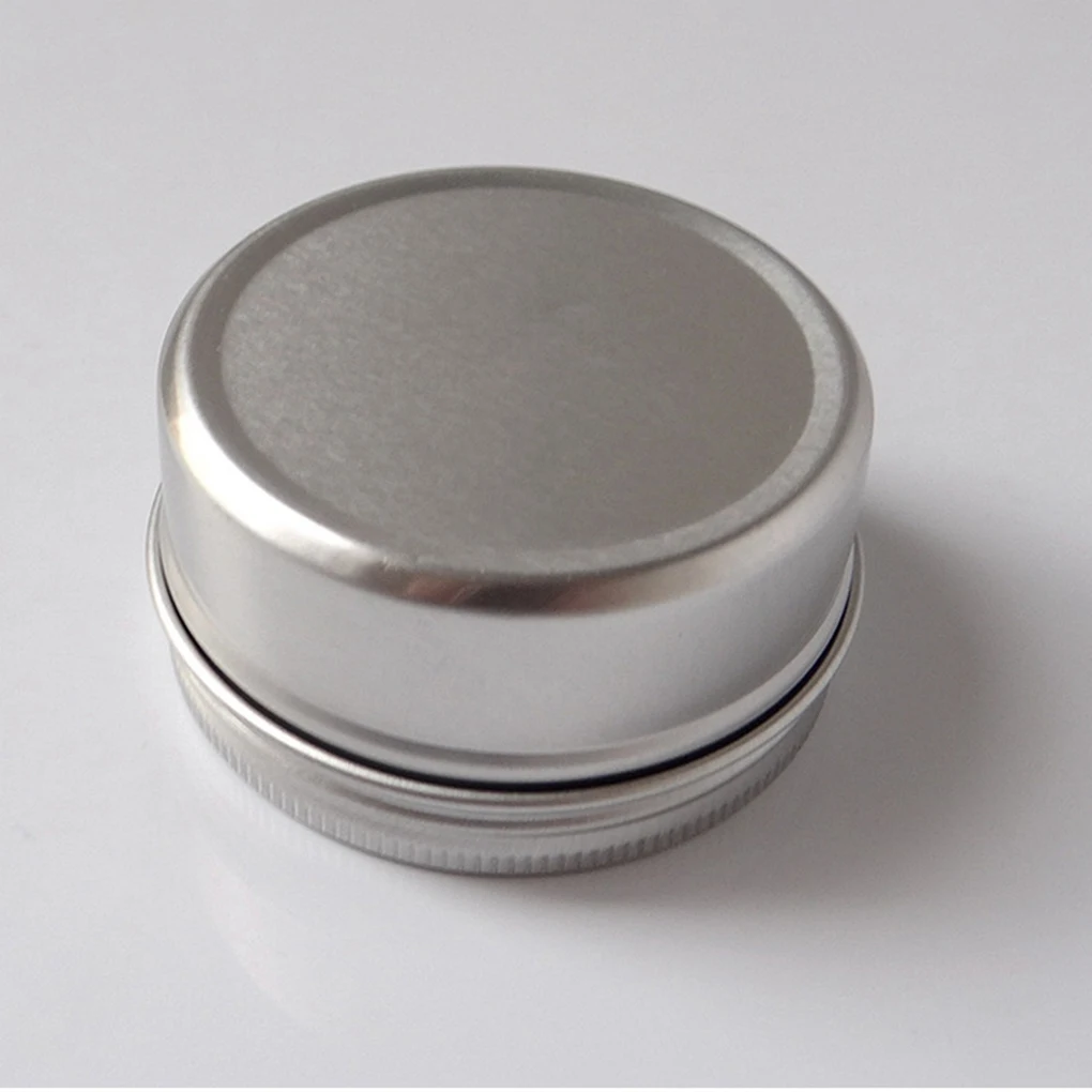 10pcs Round Metal Tea Leaf Storage Box Screw Top Aluminum Cosmetics Sample Salve Storage Containers Practical Home Storage Box makeup tray