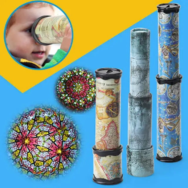 30/27/21cm Kids Scalable Rotating Kaleidoscopes Advanced Rotation Adjustable Fancy Color World Toys toys for boys 1