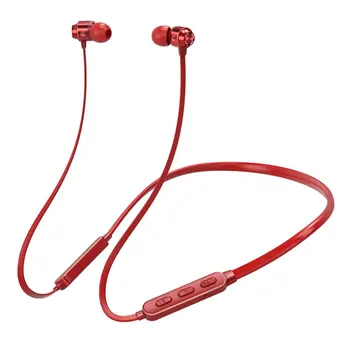

Headphones Hanging Neck Earphones 5.0 In-Ear Wired Sports Headset Hanging Neck 16 Hours Standby Flat Wire