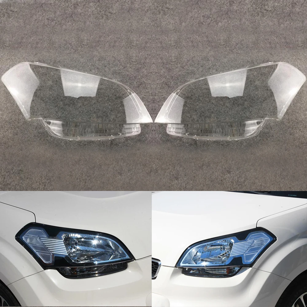 Для Kia Soul 2011 2012 2013 крышка фары автомобиля Замена объектива прозрачное стекло авто оболочка - Цвет: A Pair