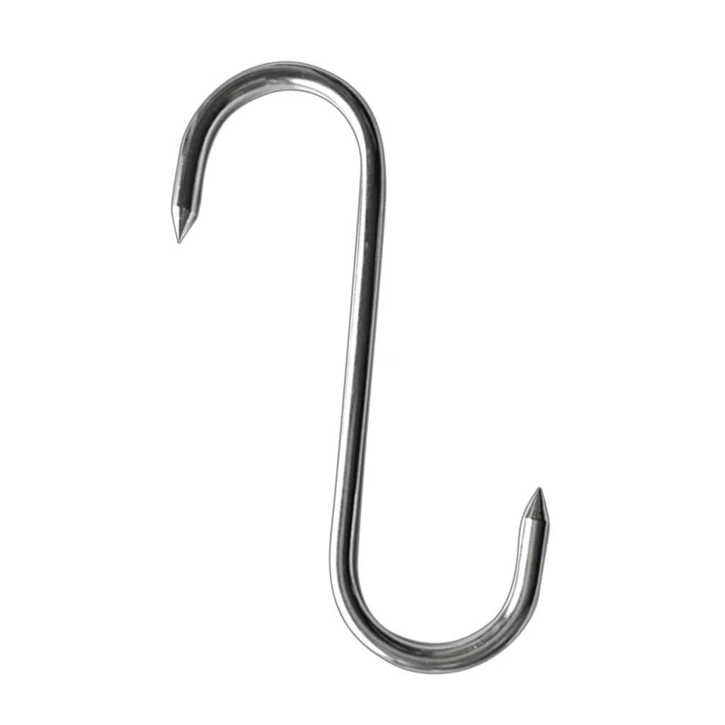 Extra heavy-duty Stainless Swivel Meat Hook Butcher Hook Kitchen 0.6x14.3cm