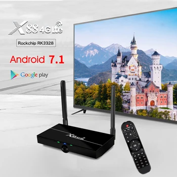 

X88 4G Lte Smart TV Box Android 7.1 RK3328 Quad core 2.4/5G Wifi 4K 2GB 16GB 4K Media Player Set Top Box w/ Nano SIM Card 4GLte
