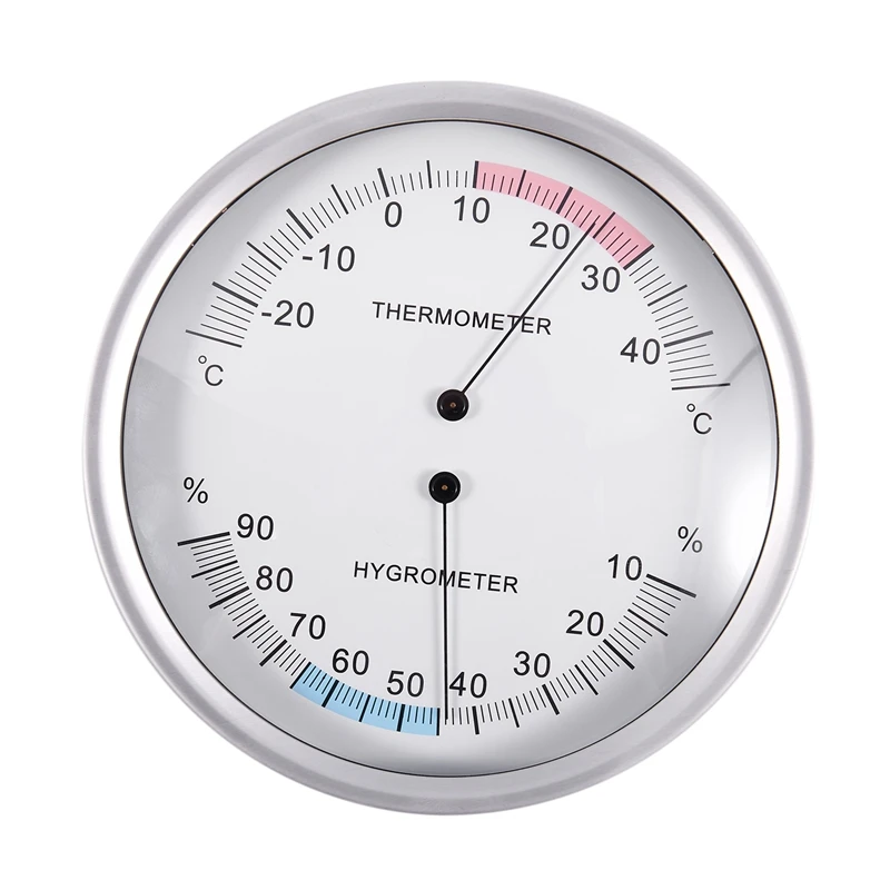 

Indoor Thermometer Hygrometer 132Mm/5 Inch Analog Temperature Humidity Meter Moisture Monitor -25-45C