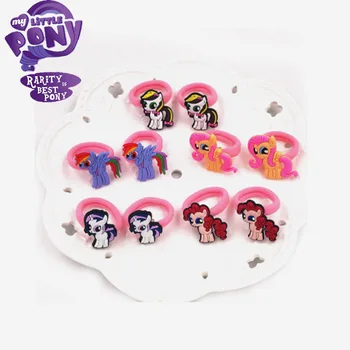 

2020 My Little Pony Hair Band Headwear Rubber Band Horse Baoli Girl Elastic Bands Scrunchie Fabric Hair Accessories Elastic