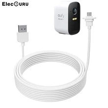 Кабель для камеры Eufy 2C/2C Pro, 30 футов/9 м, водонепроницаемый зарядный кабель, шнур питания для камеры Eufy 2C/2C Pro, аксессуары для камеры Eufy Кабель для камеры Eufy 2C/2C Pro, 30 футов/9 м, водонепроницаемый зарядный кабель, шнур питания для камеры Eufy 2C/2C Pro, аксессуары для камеры Eufy