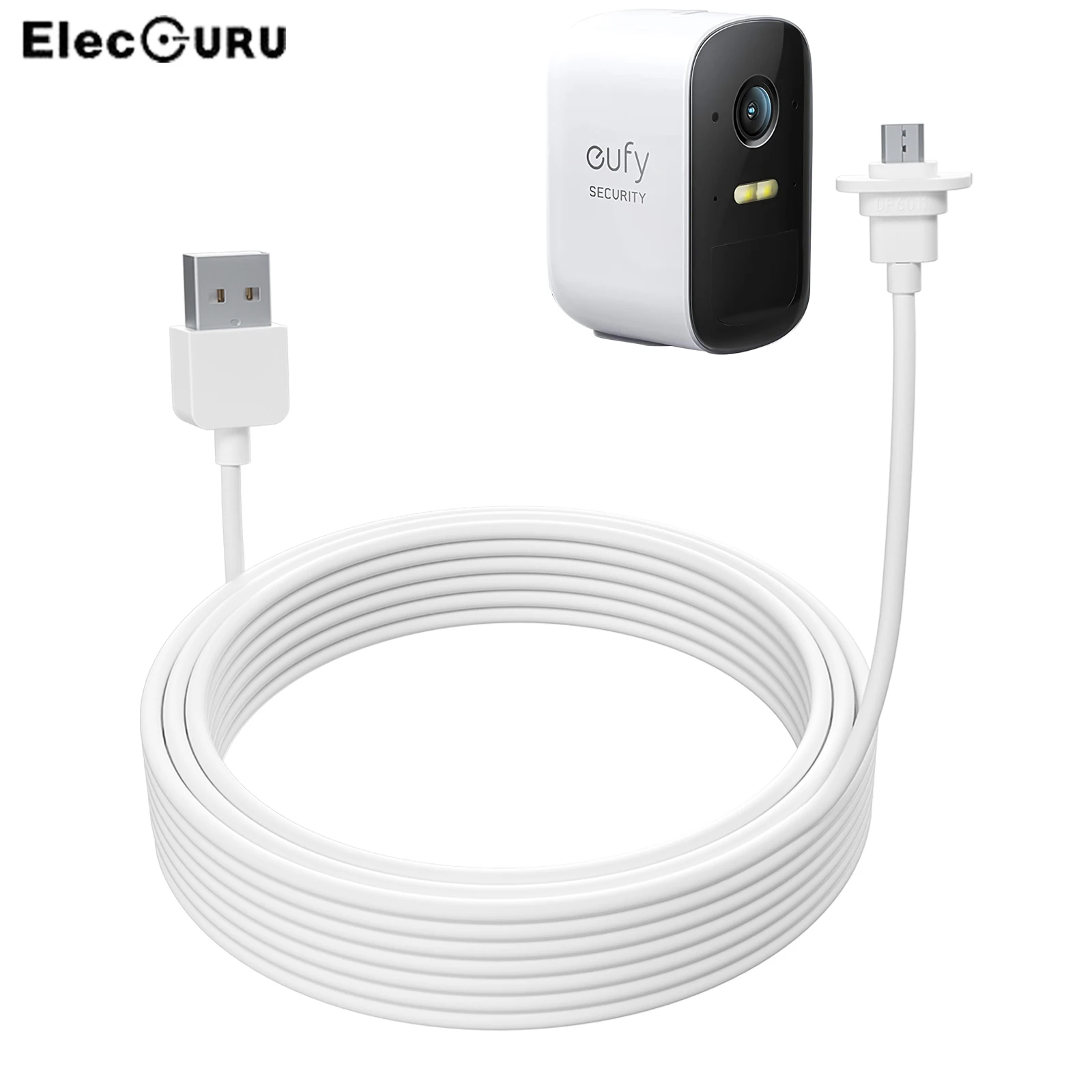 Eufy 2C/2C Pro Camera Cable 30ft/9m Waterproof Charging Cable Power