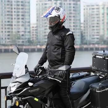 

Men's Motorcycle Riding titanium shoulder Protector hump all season Jacket Sport outdoor Jacket breathable waterproof