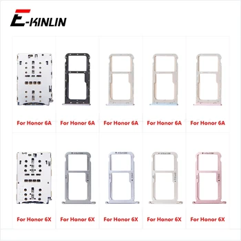 

Micro SD Sim Card Tray Socket Slot Adapter Connector Reader For HuaWei Honor 6A 6X Container Holder Replacement Parts