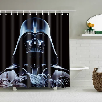 

Star wars Shower Curtains cartoon Waterproof Polyester Fabric Decorative Bathroom Bath Curtains 12 Hooks 180cm*180cm