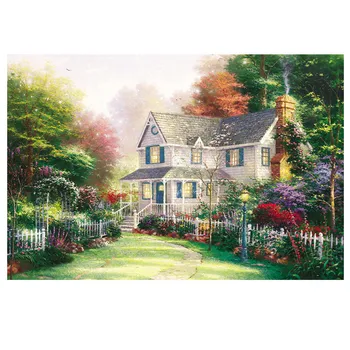 

Family leisure and entertainment Adult Children Jagsaw Puzzle -Forest Hut -1000 Piece 27.56 by 19.69 For Adults Kids Gift H4