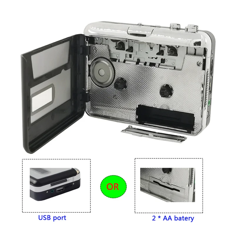 Кассета плеер с USB разъемом кассета лента для MP3 прямой записанный