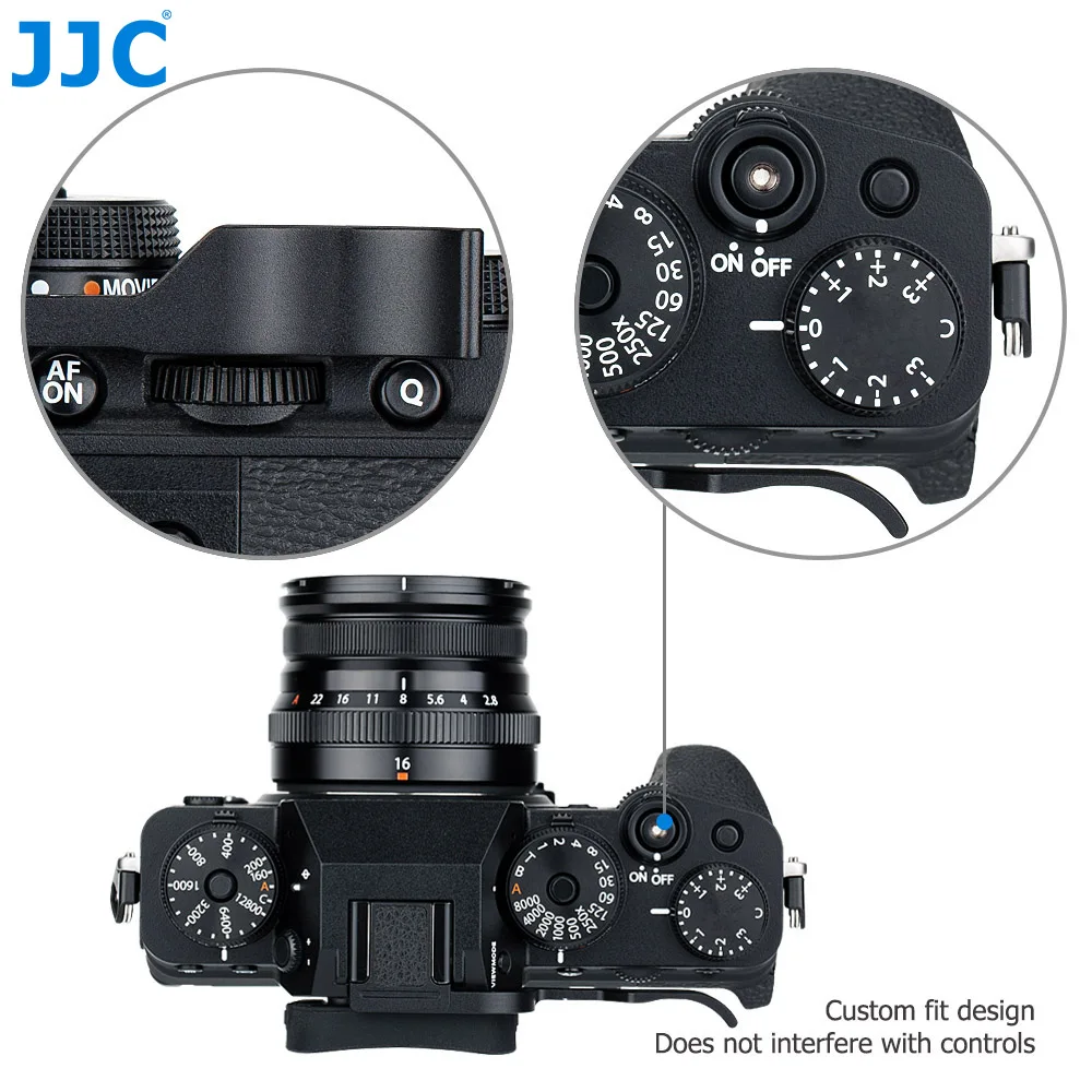 JJC Deluxe Металлическая Ручка для Fujifilm Fuji X T4 T3 XT4 XT3 с поддержкой большого пальца и